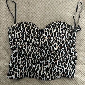 Leopard corset